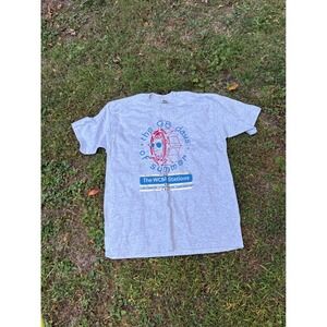 Vtg 90s Lee WCBA Radio Station‎ 98 Days of Summer Single Stitch Made USA XL Gray